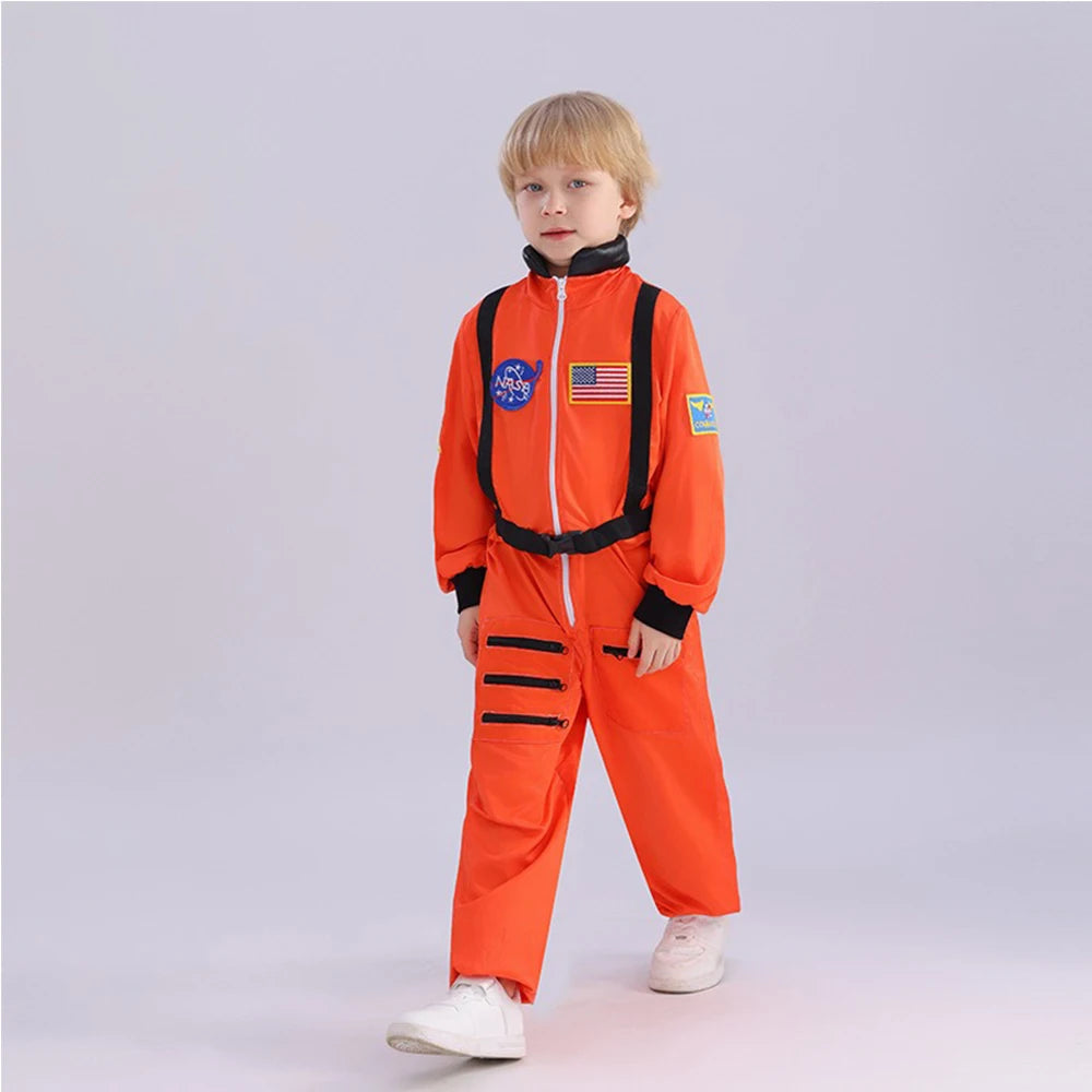 Spaceman Cosplay Costumes Silver Astronaut Role Play Disguise Stagement Jumpsuit Space Suit Outfits Hallowee Carnival Costume