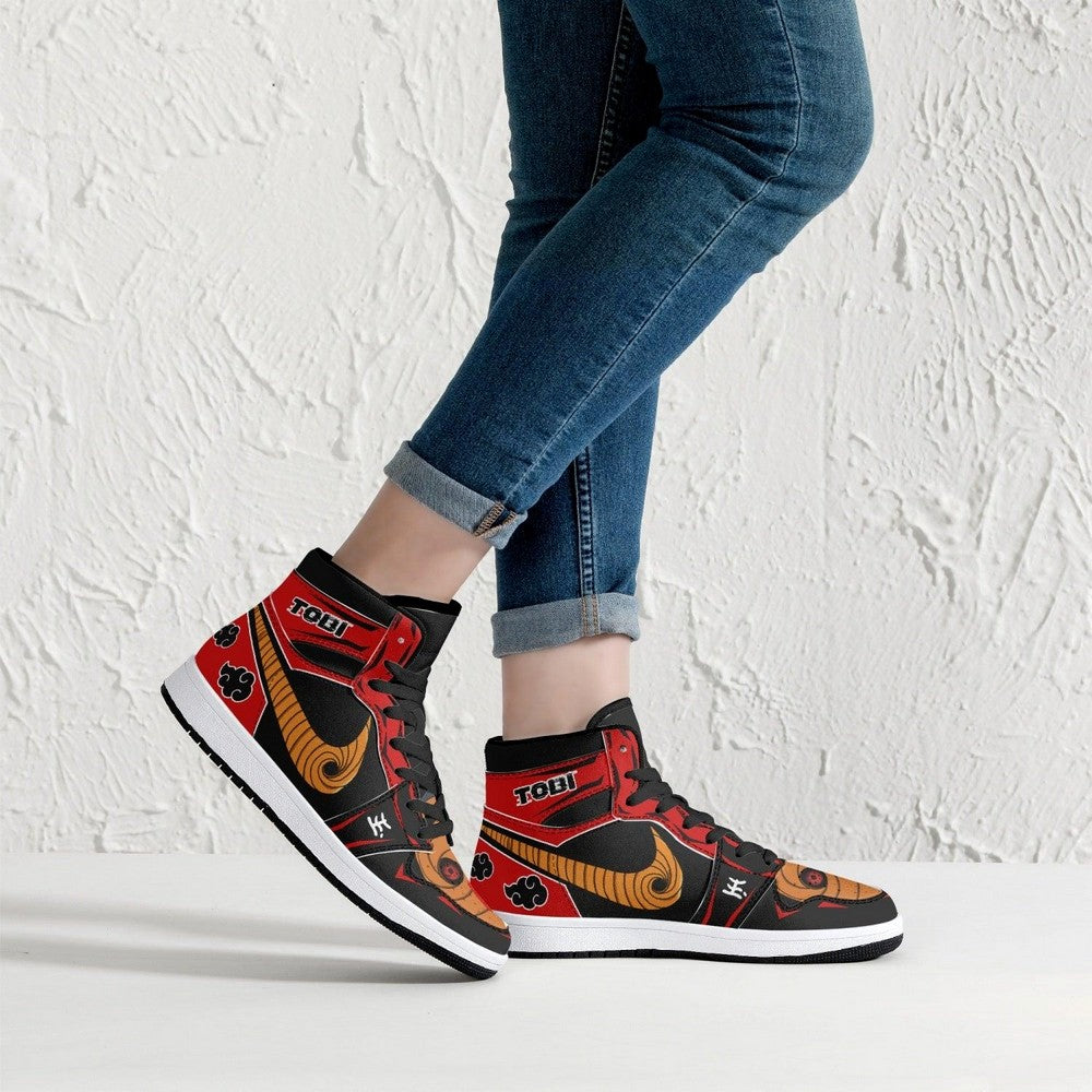 Obito Tobi Clan Red Cloud Ninja JD1 High Top Shoes
