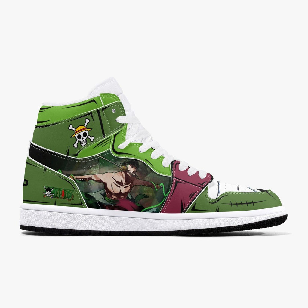 One Piece Roronoa Zoro Santoryu Three Swords AJ1 High Top Shoes